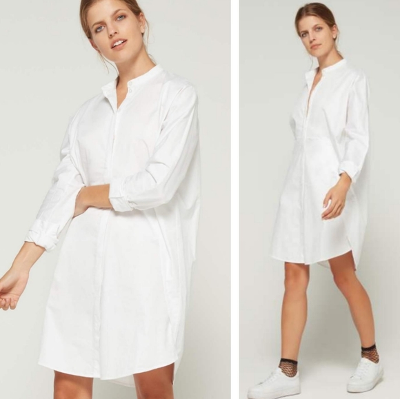 Anthropologie Dresses & Skirts - Caara boyfriend long sleeve oversized shirt dress